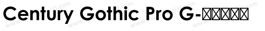 Century Gothic Pro G字体转换